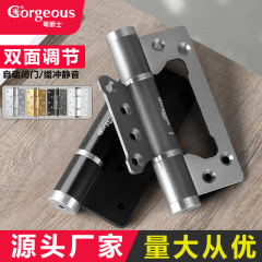 Multifunctional invisible door hinge hydraulic buffer silent door hinge space aluminum spring hinge household engineering model