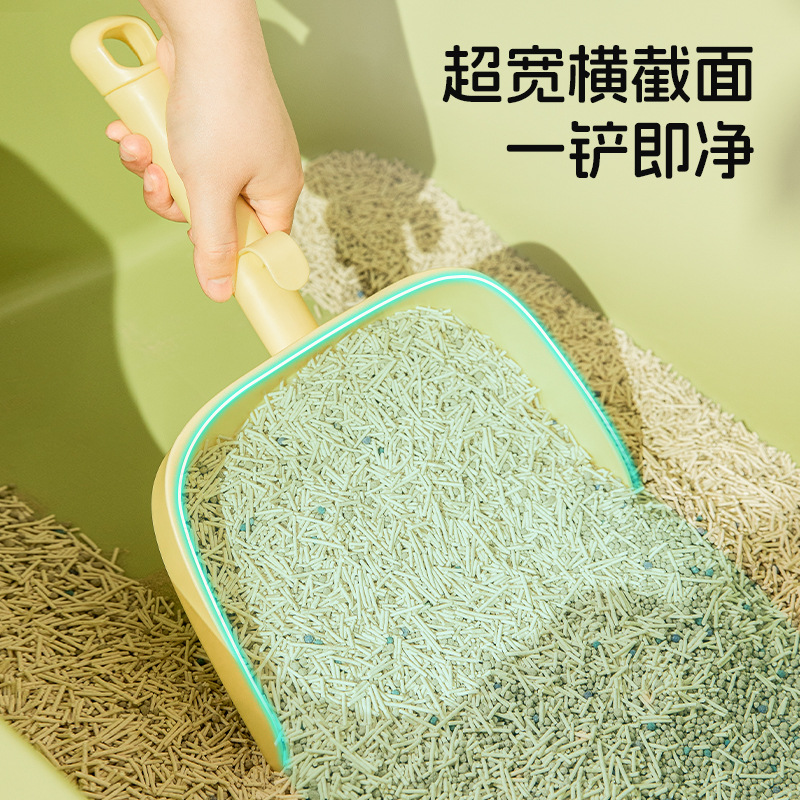 Pala de cambio de arena de gran tamaño, fácil de limpiar, pala de arena para gatos liviana, suministros de limpieza, recogida de inodoros, productos de pala de arena para gatos duraderos