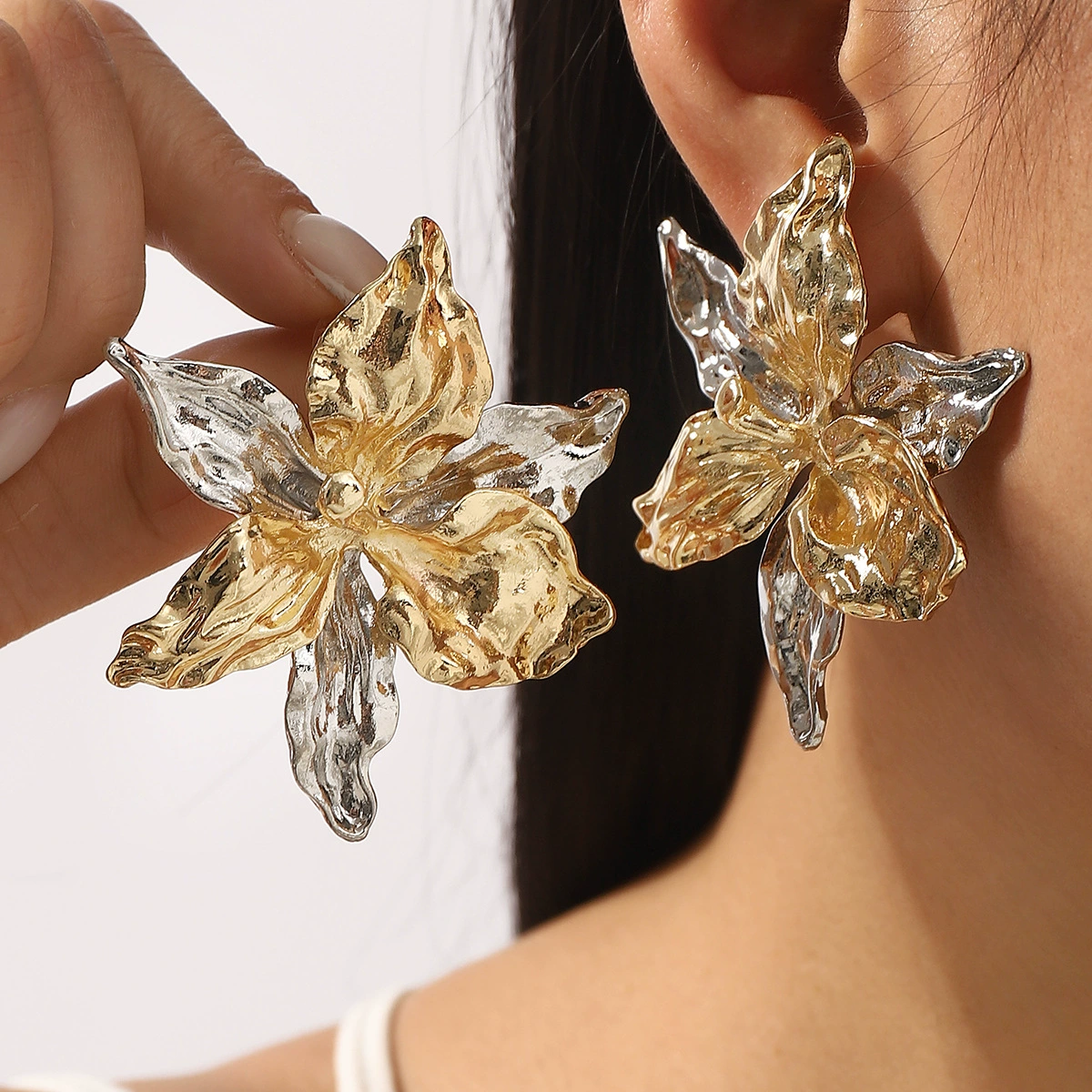 (Cross-border trading), creative design beach summer fashionable earrings, flowered