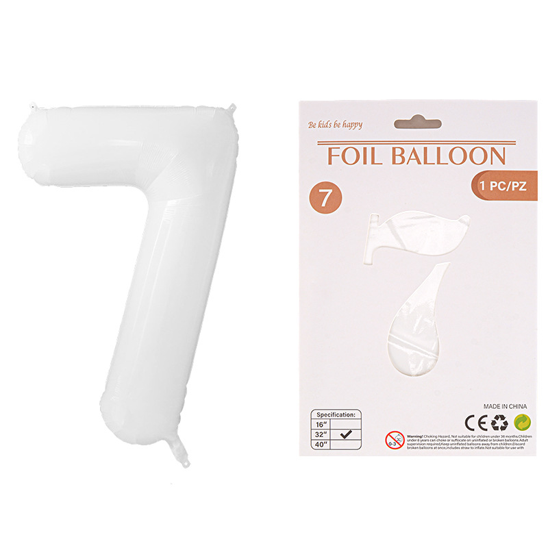 Globo de película de aluminio digital de 32 pulgadas, tarjeta de papel, tapa dura, paquete individual, cuerpo delgado, fiesta digital, globo decorativo flotante