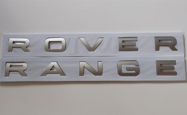 Land Rover emblem, Range Rover Sport hood lettering, English lettering decals, executive edition, Discovery Sport, modified rear emblem