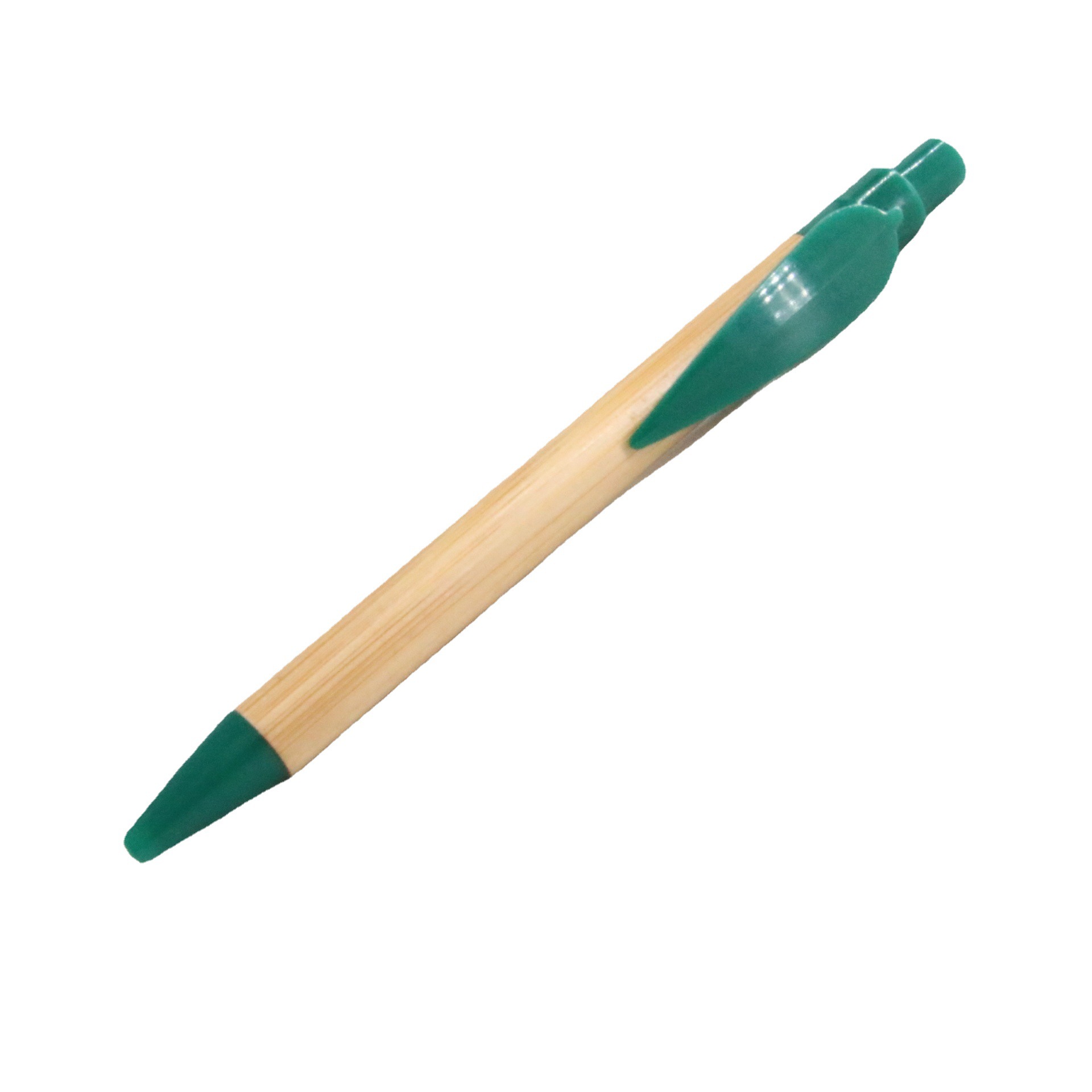 Presione bolígrafo de bambú pluma de prensa pluma de publicidad pluma de modelado de hojas pluma de bola de semillas de brotes pluma de comercio electrónico más vendida