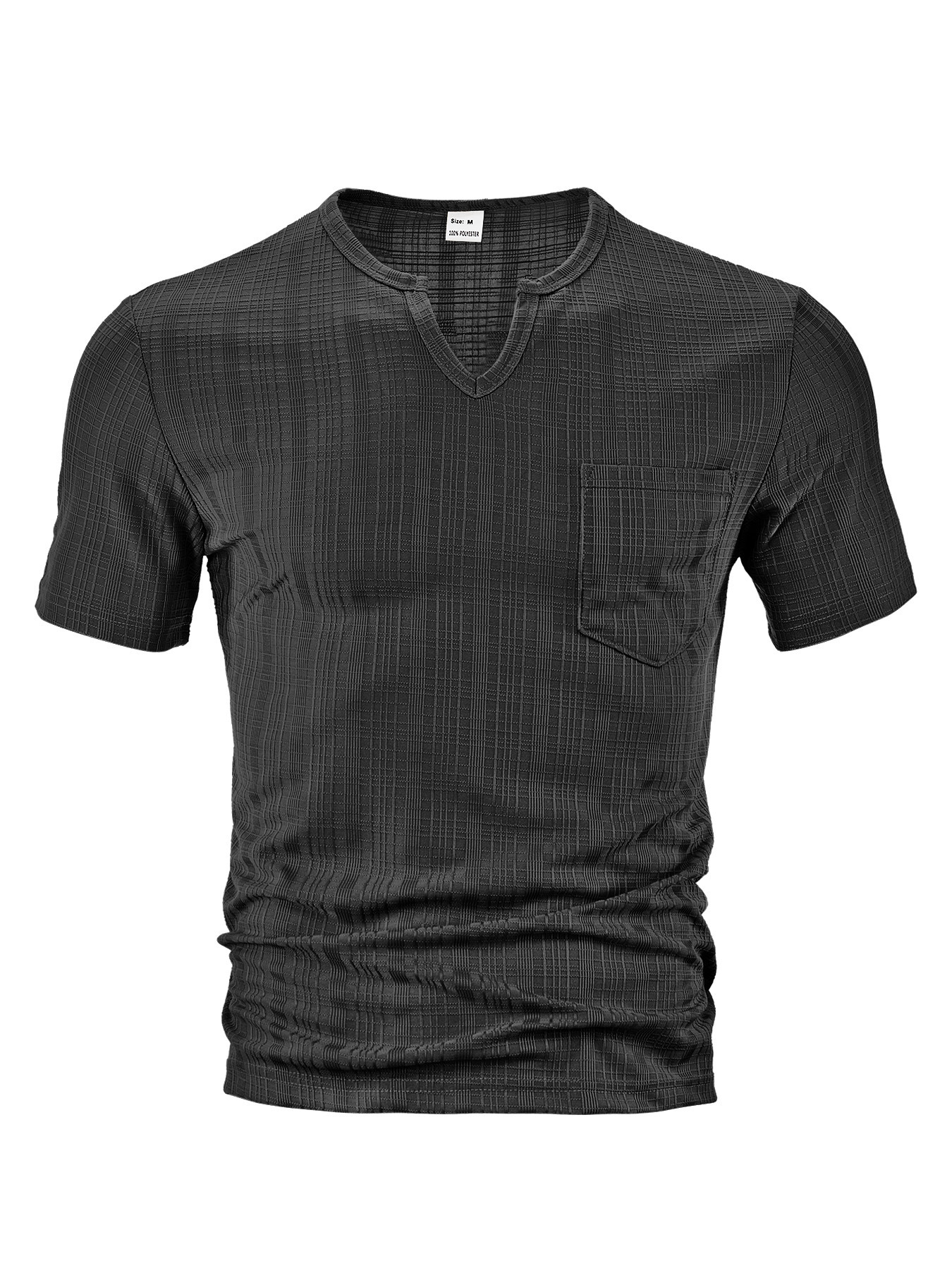 Chaqueta de punto jacquard a cuadros pequeños para hombre, estilo europeo y americano, para primavera y otoño, informal, holgada, estilo business, camiseta de manga corta y transpirable