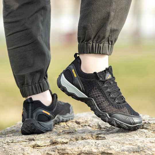 Foreign trade men's shoes wholesale spring and summer mesh breathable fashion casual shoes outdoor trend light and comfortable sneaker
