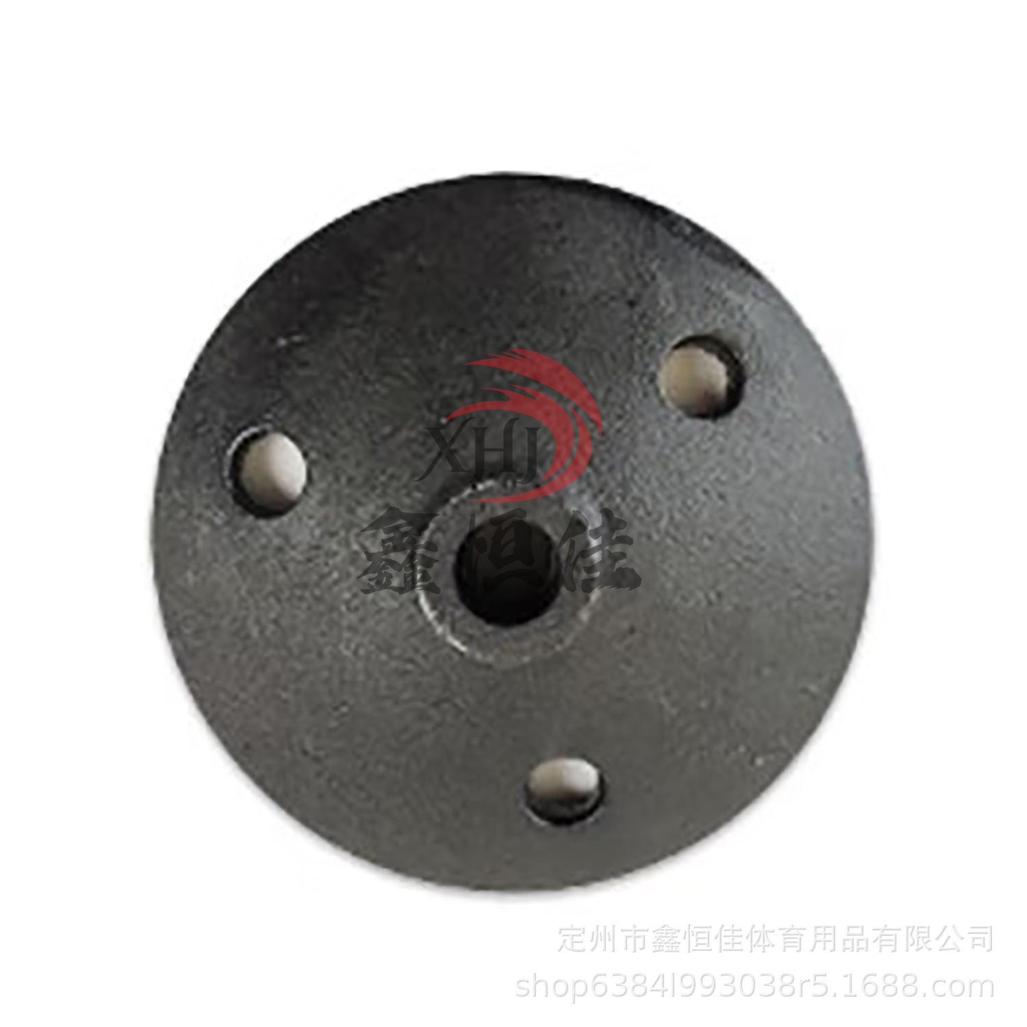 铸铁橡胶底座 红白杆 倒车杆底座 蛇形跑杆底座 2.6公斤铸铁底座