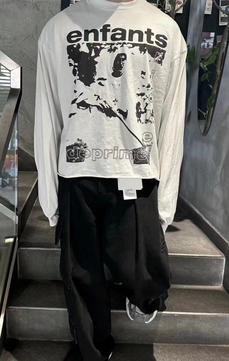 GMABCD Unisex Portrait Graphic Long-Sleeve T-Shirt – Relaxed Cotton Streetwear - detail 23