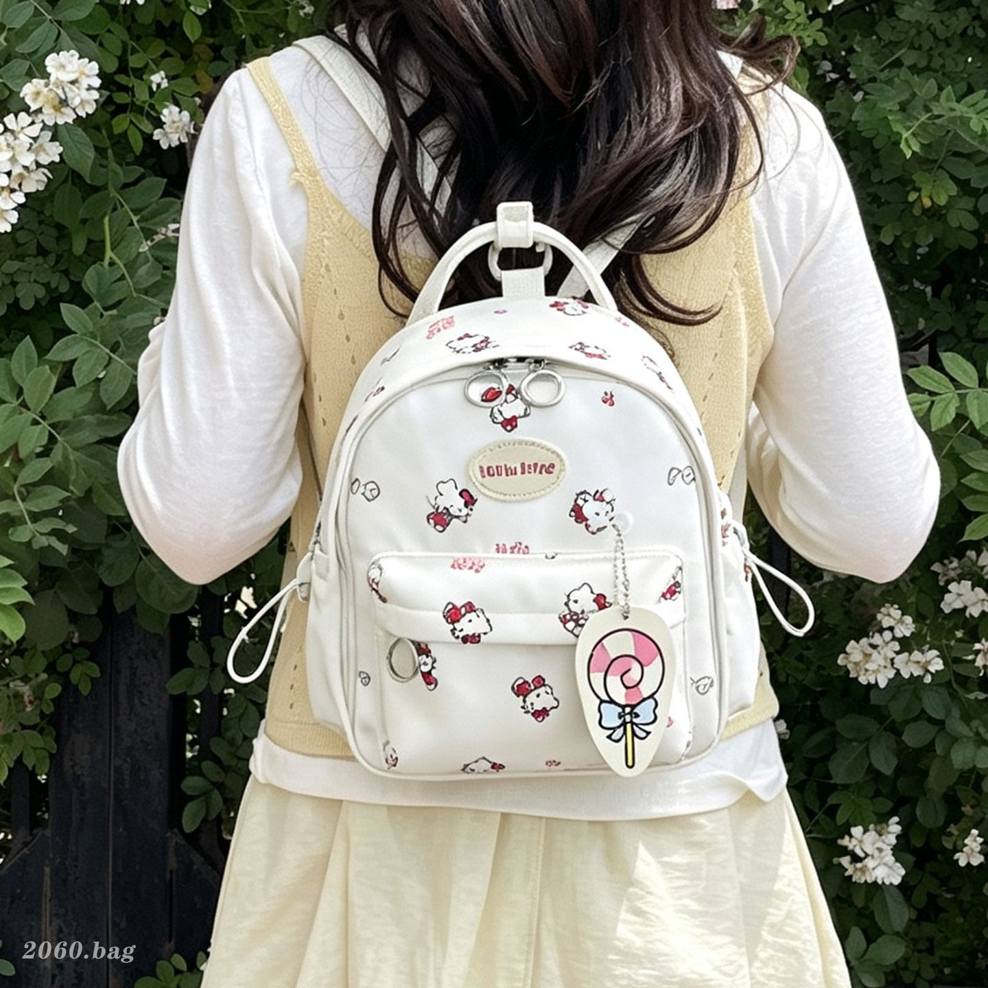 2026 impresión de moda mochila de hombro de la universidad ocio nueva mochila de tarjetas mochila ventilada para viajar estudiantes lindas