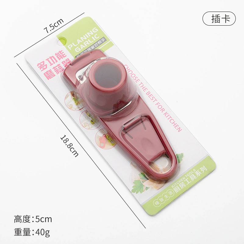Multifunctional Garlic Grinder, ABS/PP Body with 410 Stainless Steel Blade, Compact