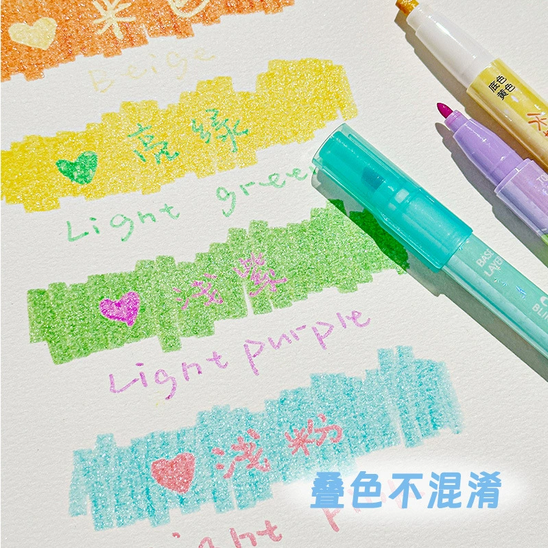 Fluorescence multicoloured high quality flashing marker, scheduler