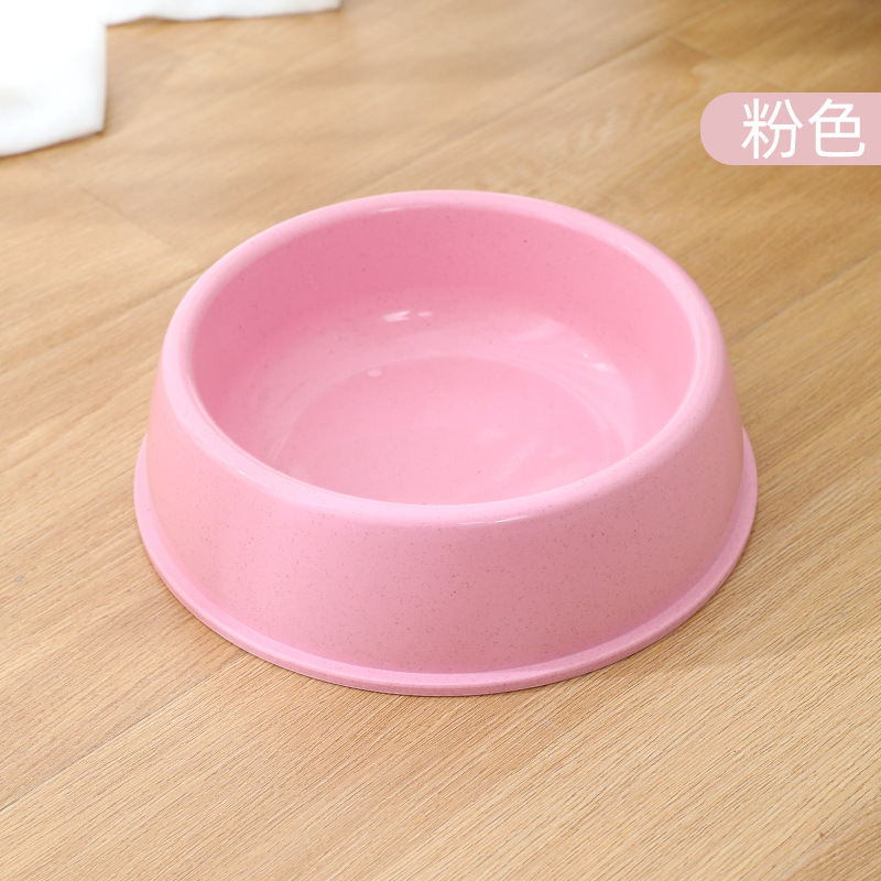 Fábrica al por mayor pipetao actualización engrosada paja de trigo tazón de comida para mascotas boca redonda imprimible LOGO publicidad perro tazón