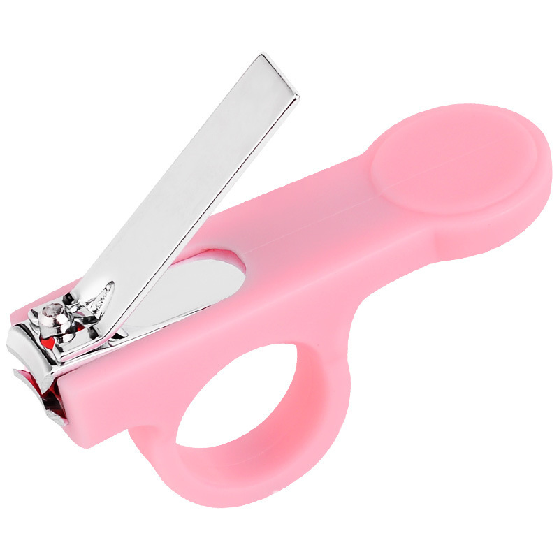 Factory direct sales thumb cover to prevent baby nail clippers, baby safety nail clippers to prevent meat pinching, semi-circle bracelet scissors