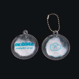 PVC圆形羽绒标鹅绒鸭绒标高端服饰吊牌玩偶PP棉吊牌标签小单定制