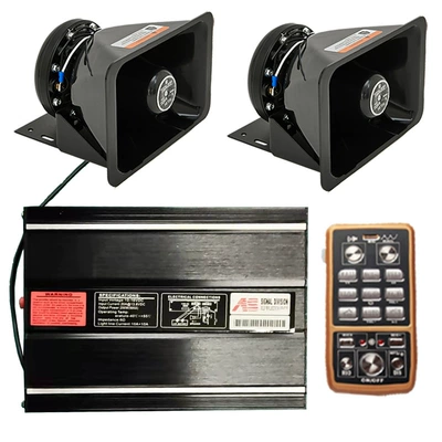 Car horn/tweeter 400W megaphone high-pitched - as7200n-2-host-unit-a-set-of-12v-square-speakers