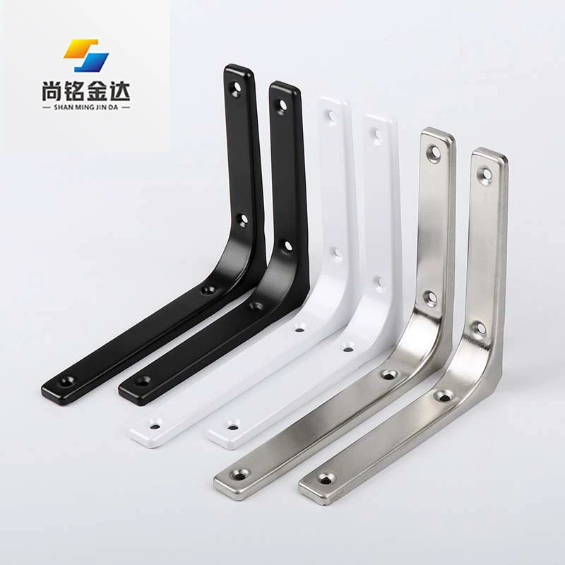 Стеллаж для хранения из нержавеющей стали, утолщенная стена, L-образный фиксированный кронштейн, опорная полка, опорная рама, однослойная перегородка, аксессуары для оборудования