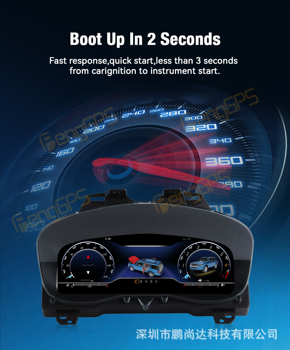 Suitable for 17-18 Ford Explorer LCD instrument panel modification 12.3inch Built-in Carplay