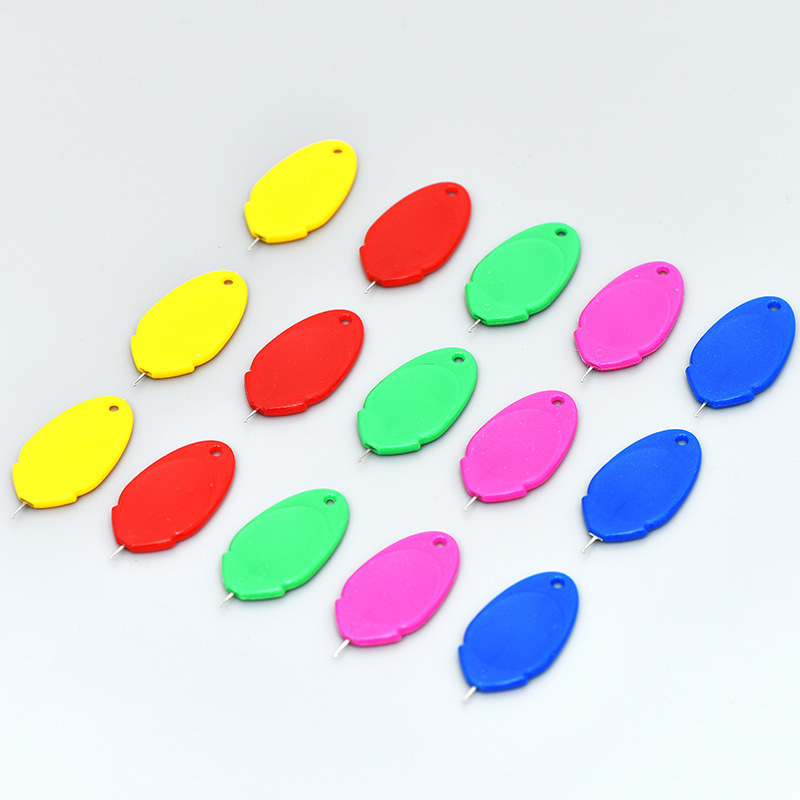 Pulgar aguja perforador artefacto aguja perforador aguja reconocer aguja máquina de coser aguja perforador de alambre rápido aguja simple aguja perforador para ancianos