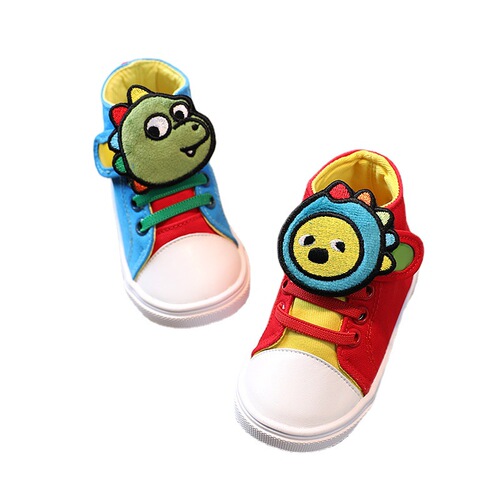 Children's Spring and Autumn Sports Shoes Dinosaur Shoes for Kids Baby Learning to Walk Shoes Soft Sole Baby Shoes Sports Shoes for Girls and Boys