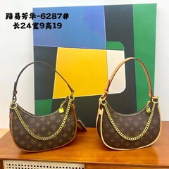 易芳華女包2024高品質ファッションプリント月亮包復古韓国版特包シンプル百合包