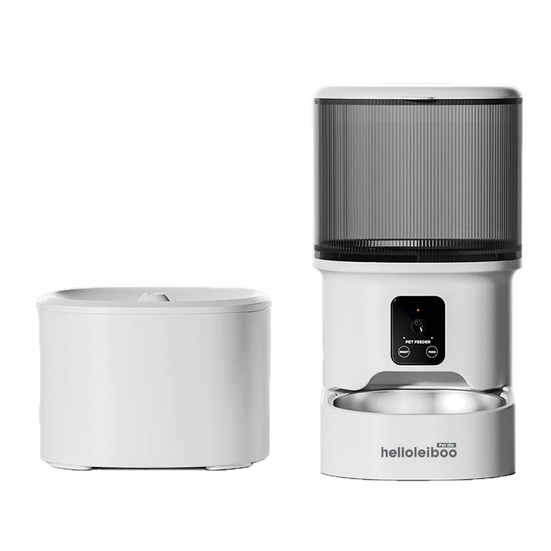 Alimentadores automáticos para mascotas teléfonos móviles WiFi Bluetooth controlan regularmente la salida de alimentos alimentadores inteligentes para gatos y productos para mascotas