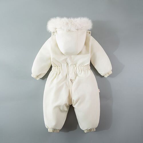 Infants, children, baby ski clothes, new style with cashmere, thick cotton jacket, newborn one-piece suit, winter going out
