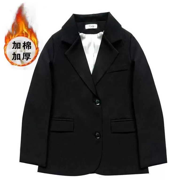 Demi-season classic suit jacket for students, oversize, Korean style