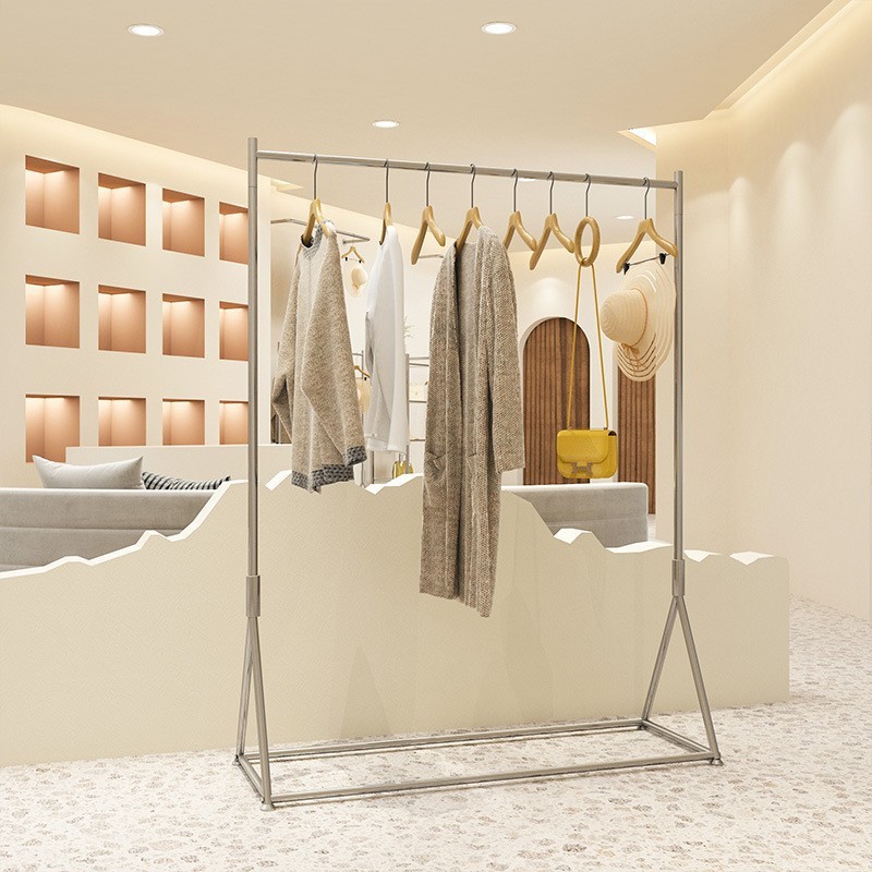 삼각 플로어 스탠드, 가로 100cm * 높이 180cm, 엄선된 스테인리스 스틸