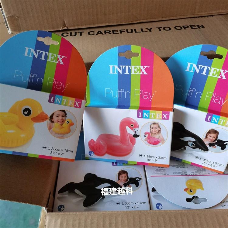 Надувная игрушка Intex для игр младенца в воде, милые животные