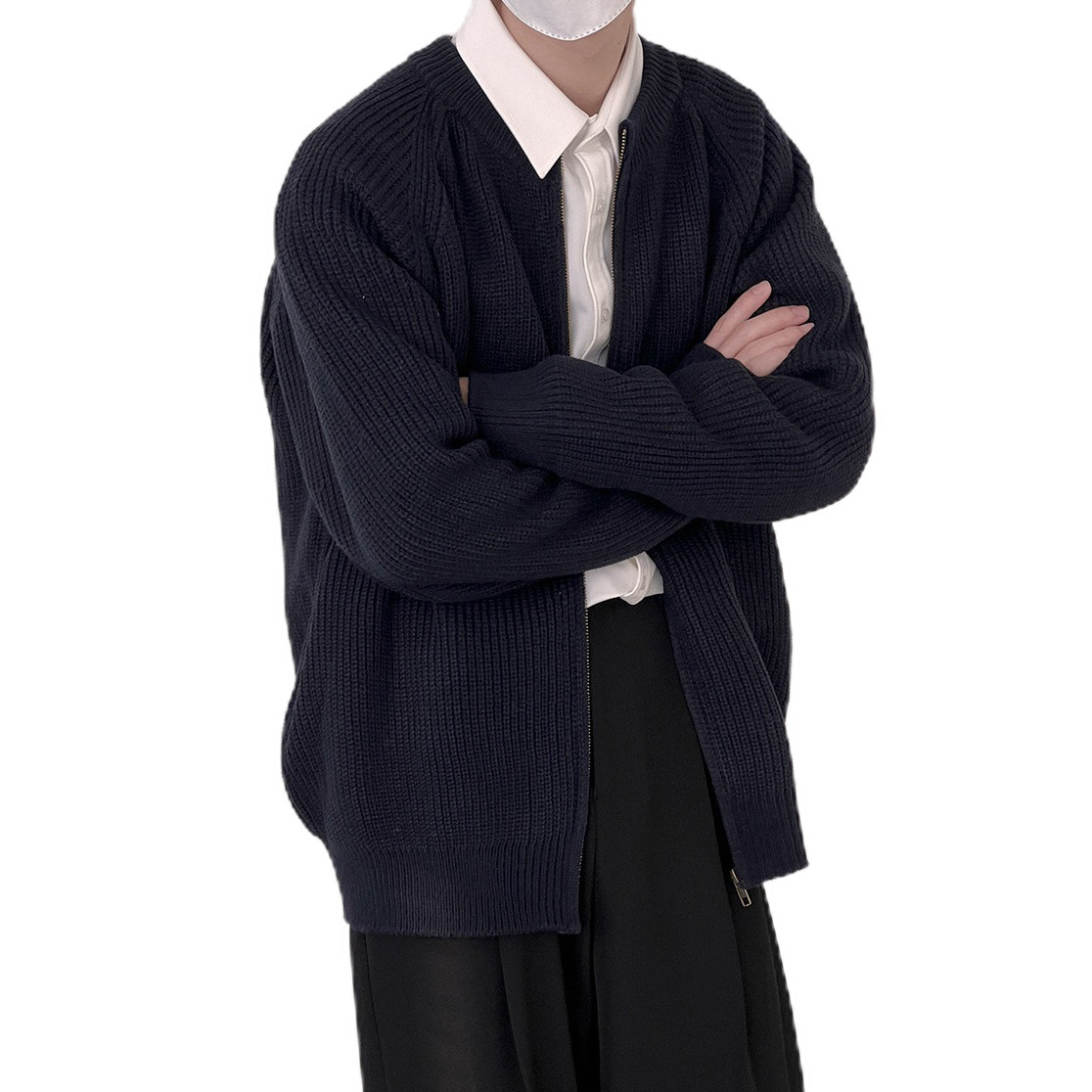 Explosiones transfronterizas de tamaño europeo suéter de jersey de gran tamaño cardigán chaqueta exterior ligera fábrica de negocios al por mayor