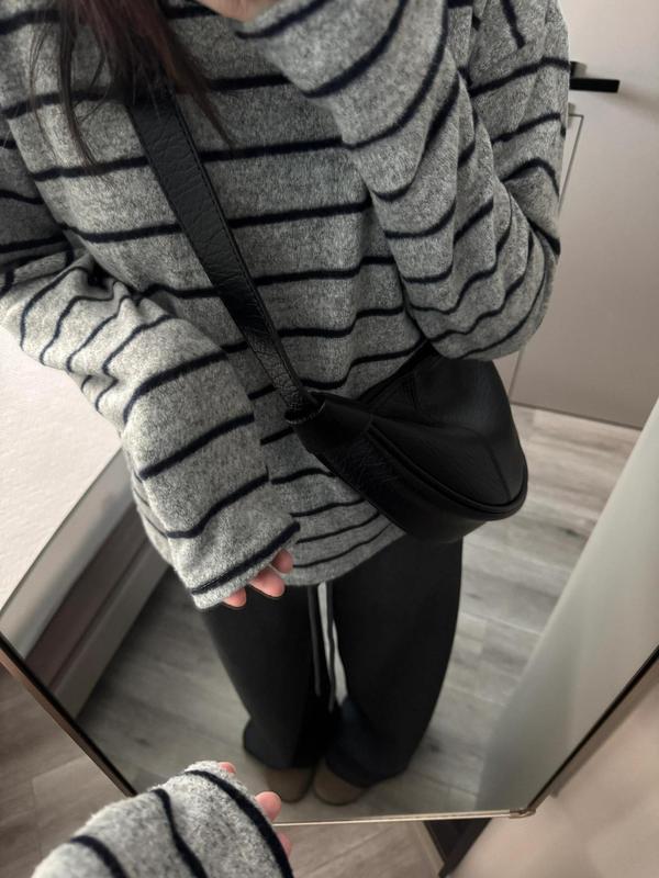 新款美式针织衫女秋冬季慵懒高级感亨利领软糯毛衣套头上衣外套|undefined