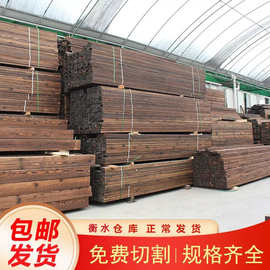 防腐木板户外木地板木条实木墙板碳化木栅栏条木方龙骨