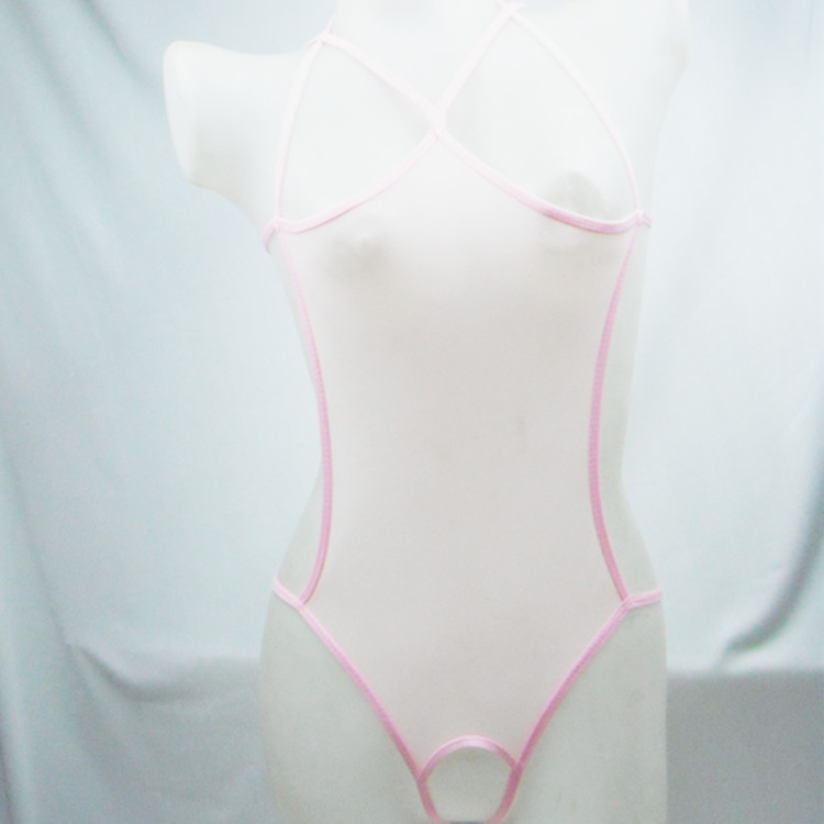 Lencería sexy de mujer sexy BiB malla transparente sexy entrepierna abierta mono en stock 8012