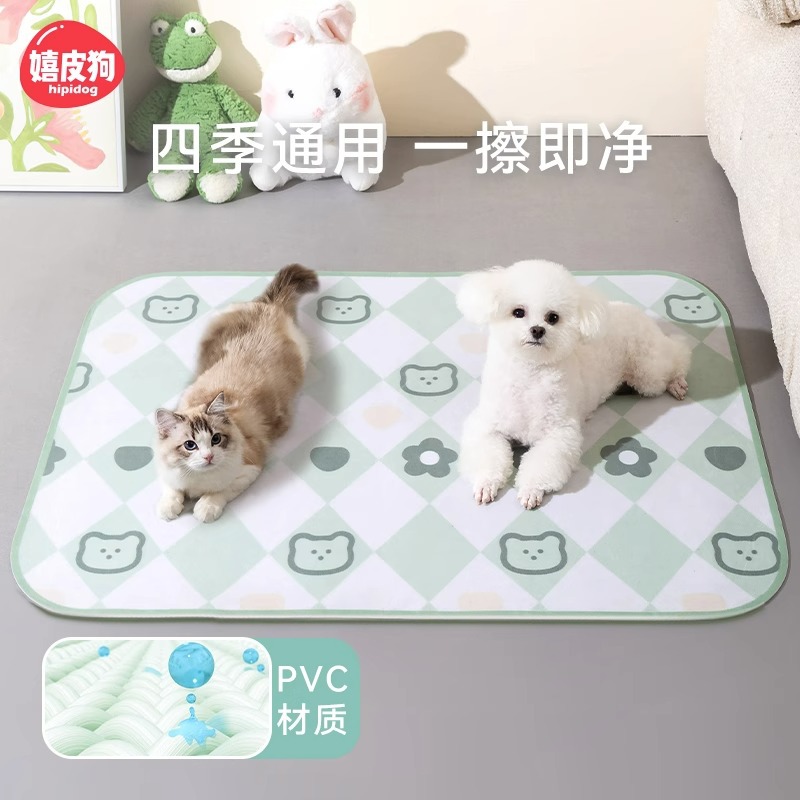 La primavera y el Verano Del Animal Doméstico PVC redondeado impermeable a prueba de orina estera para dormir perro estera del piso de dibujos animados gato casa Cuatro Estaciones estera del perro