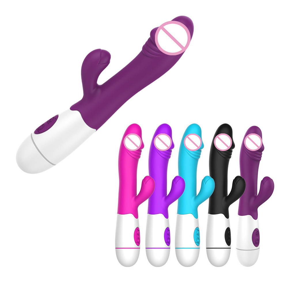 30-Frequency Silicone G-Spot Dual-Stimulation Vibrator with Body-Control Settings — detail image 2