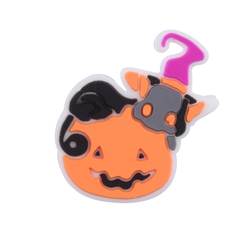 Creativo DIY artículos para bebés caricatura Halloween joyas de silicona pezón cadena de dientes molares accesorios de pulsera de goma de diente