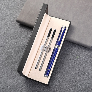 Gift Metal Sign Pen Set Black Business Office Writing Set Sign Pen with Double Refill Gel Pen