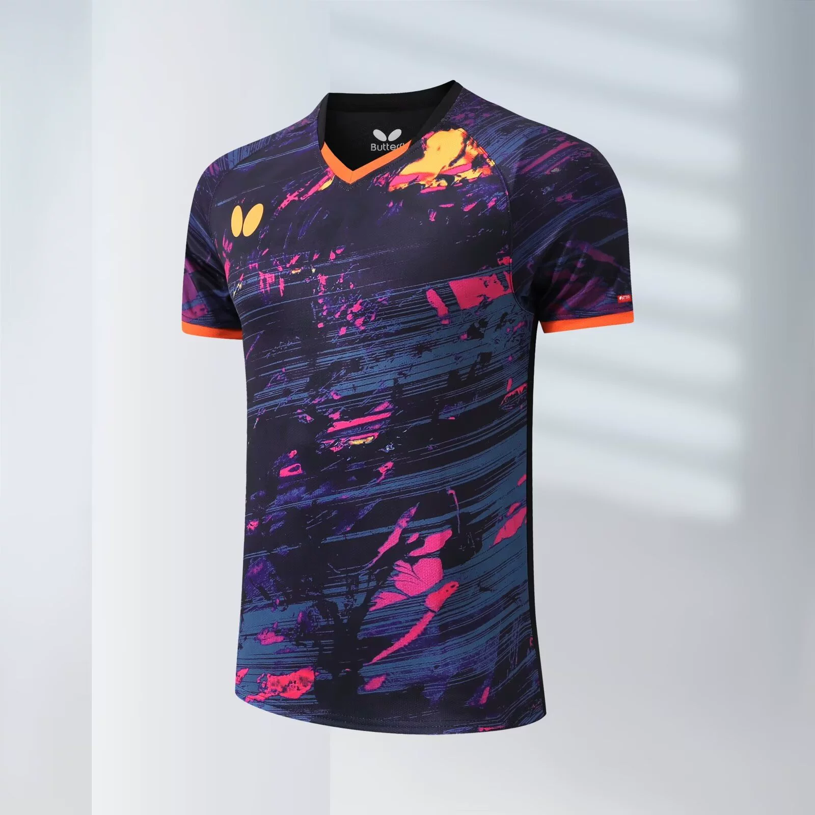 Butterfly, summer quick dry uniform for table tennis for men and women for training, round collar