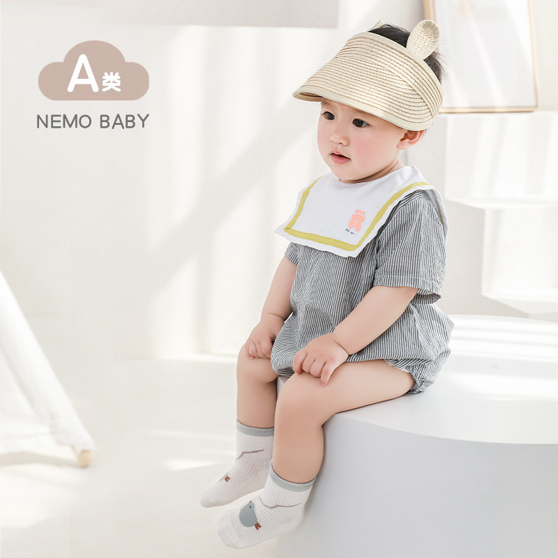 2023 verano nuevo bebé recién nacido calcetines ultrafinos de malla transpirable bebé calcetines sin hueso suelta media pantorrilla calcetines de algodón