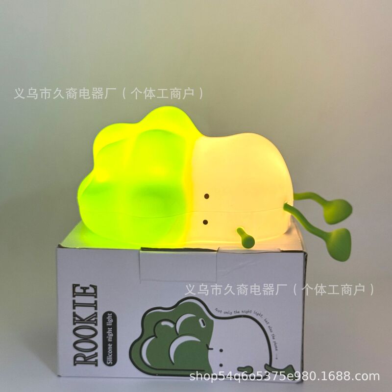 爆款跨境拍拍小夜灯卧室睡眠灯护眼硅胶宿舍充电床头灯卡通捏捏乐|undefined