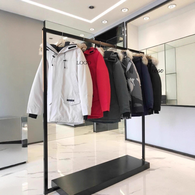 Big Goose 13 down Jackets Expedition Canadian Wolf Fur Thickened Men's Mid-Length Parka Jacket 2062Ma