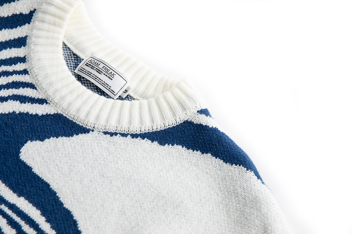 Japanese Winter Trend Ripple Thick Sweater Image 7
