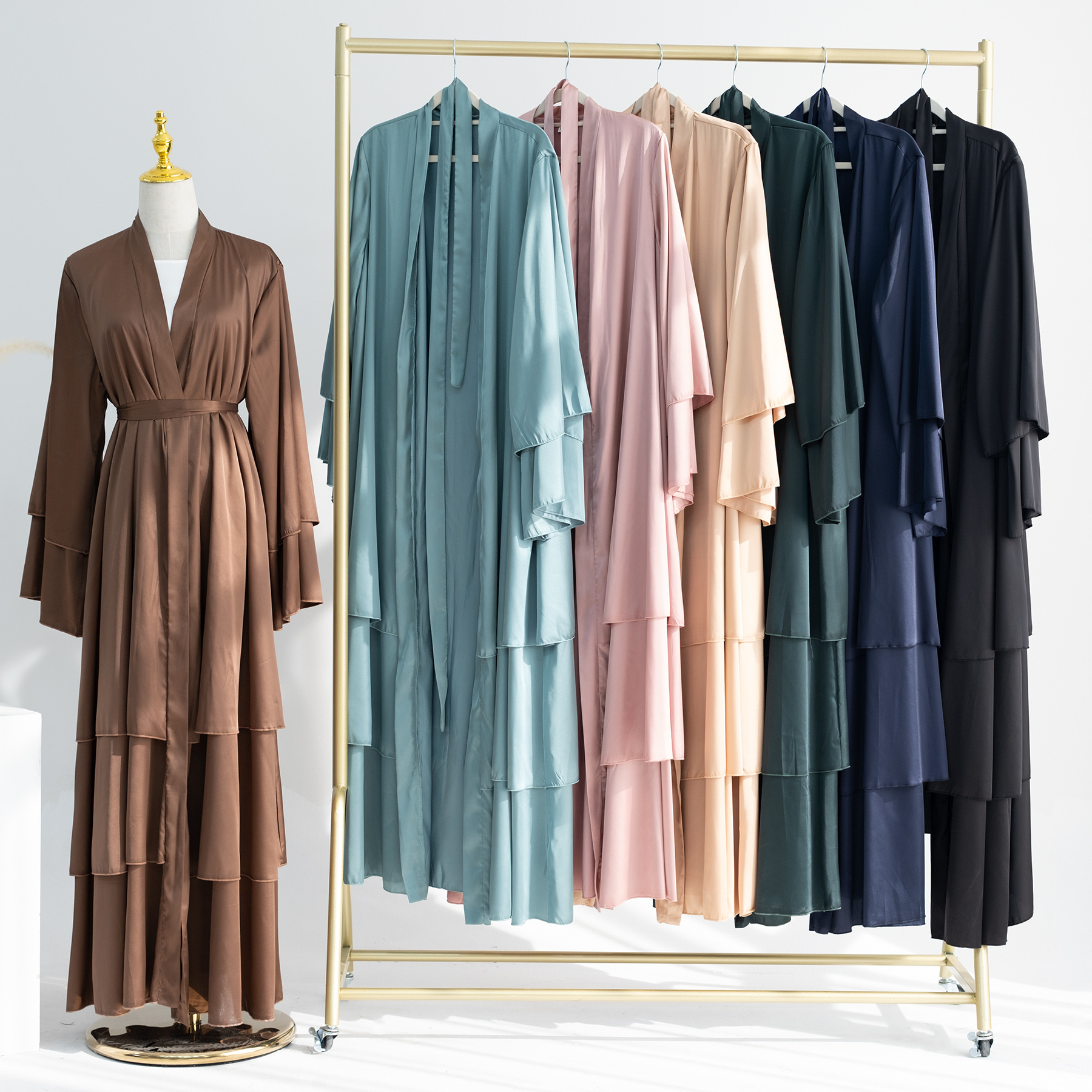 Loriya2024 Middle East Turkey Dubai Exquisite Elegant Cardigan Robe LR706_ecoleips.com
