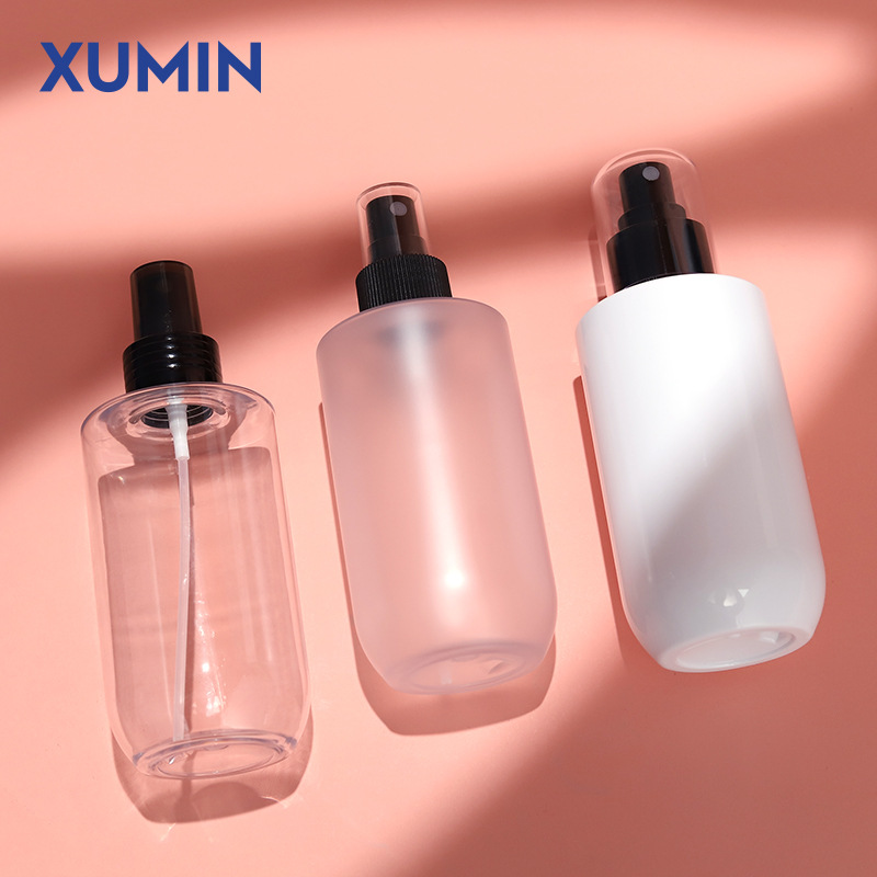 Spot 200ml botella de spray cosmético PET transparente/exfoliante/blanco
