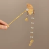 Round fan with tassels, Chinese hairpin, 16.2cm