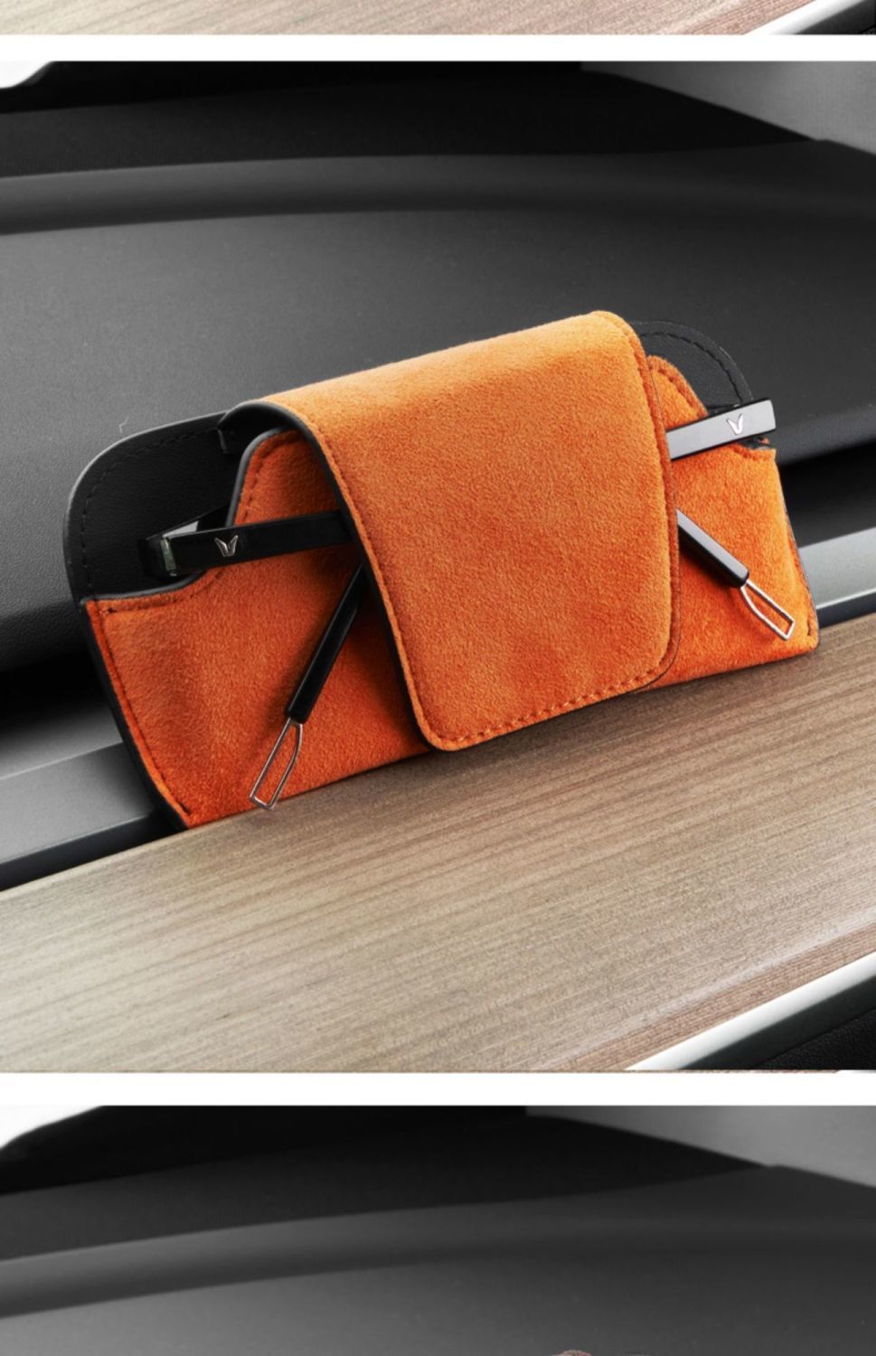 New Car Sun Visor Sunglasses Case Holder Car Sunglasses Storage Clip Car Supplies Full Car Glasses
