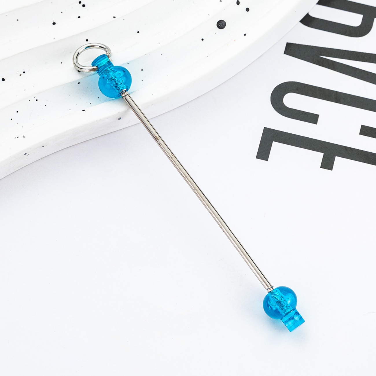 Nuevo polo DIY cuentas creativo llavero cuentas accesorios colgante polo de plástico cuentas polo