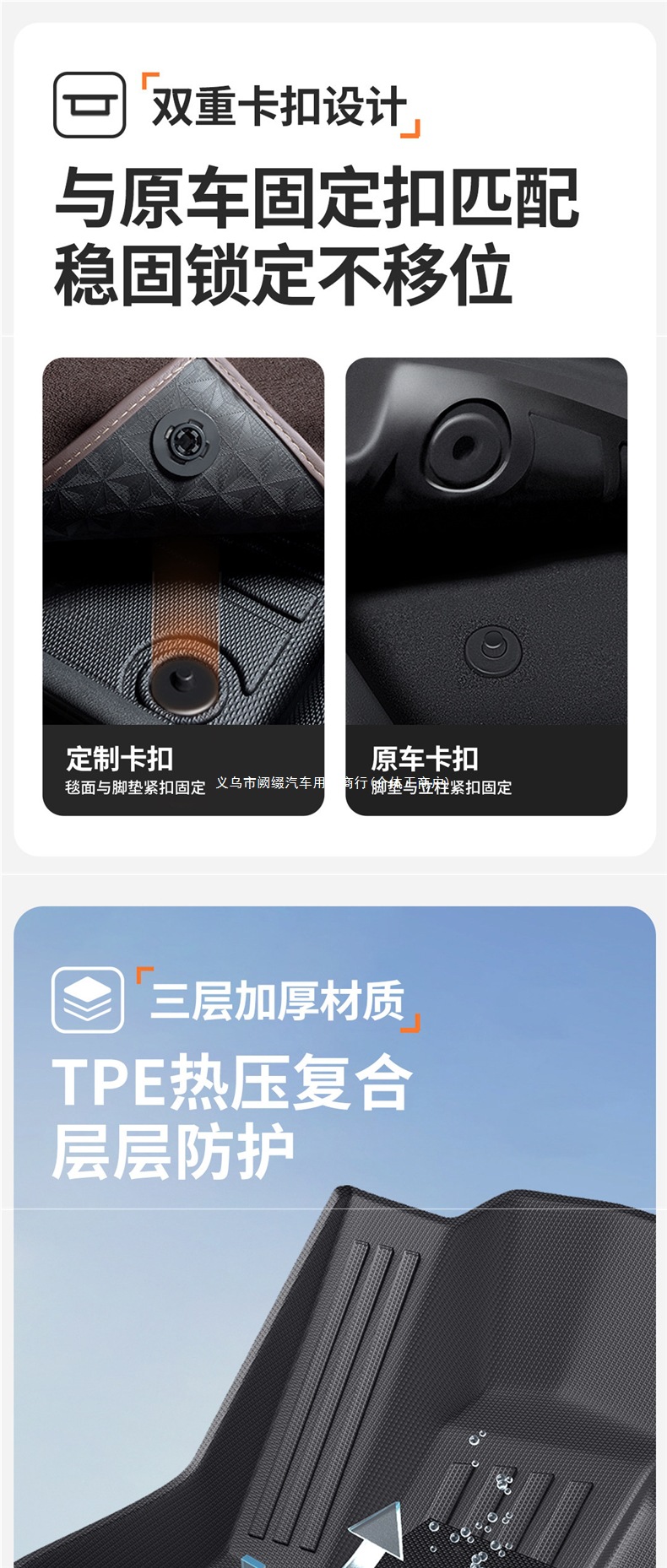 Suitable for Cadillac CT5 XT5 XT4 XTS ATSL full coverage TPE car floor mats Xman
