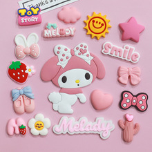 翘屁股小美兔PVC软胶配件diy手机壳配饰材料ipad壳鞋子拖鞋装饰贴