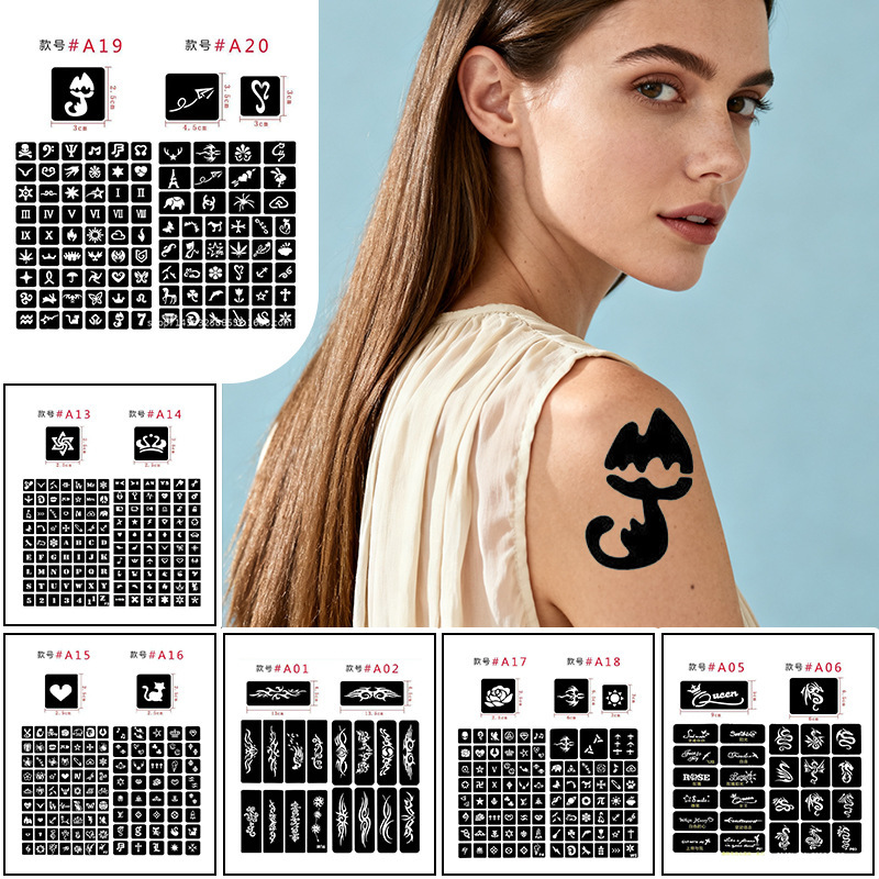Half-long small tattoo template pattern big picture Korean tattoo hollow atlas tattoo sticker finger English template Half-long small tattoo template pattern big picture Korean tattoo hollow atlas tattoo sticker finger English template