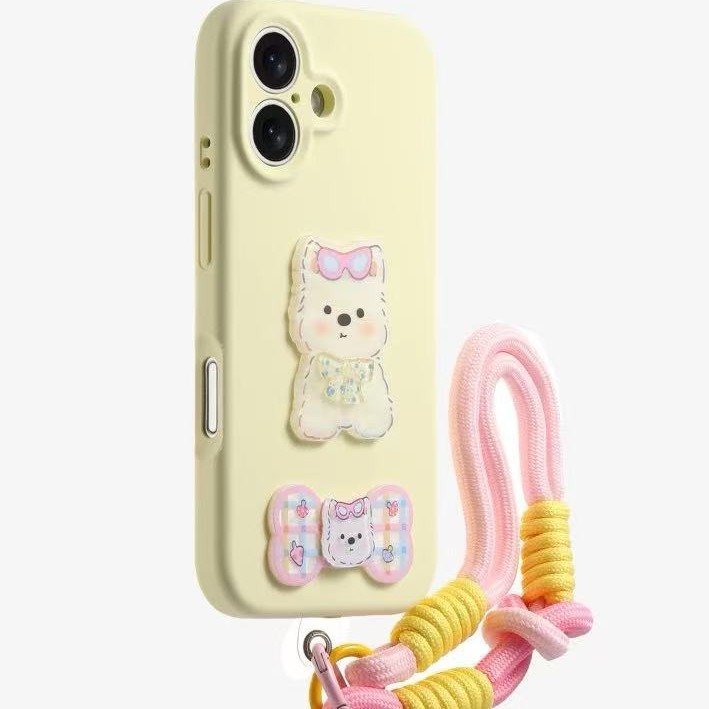 Parche de cordón perrito-amarillo leche-orificio fino líquido wjs4