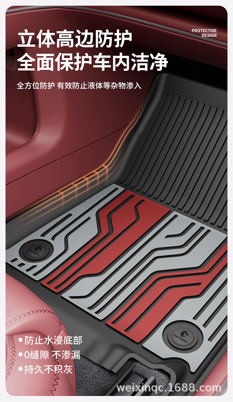 Suitable for Nio Es8 Es6 Ec6 Et5 Et9 Es9 Special Vehicles, Colorful Tpe Car Floor Mats